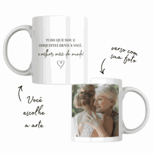 Caneca Personalizada Mãe com Foto