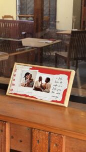Azulejo Personalizado com Fotos e Frase Romântica