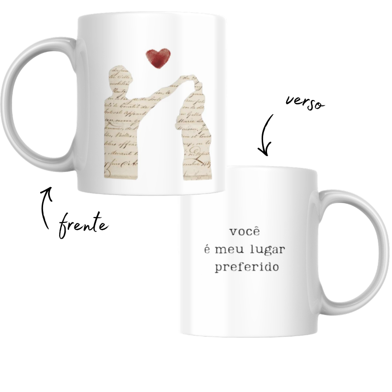 Combo Romântico Caneca e Azulejo AMOR - Imagem 3