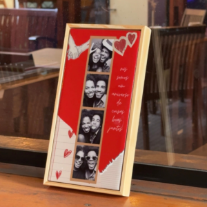 Azulejo Personalizado Vertical com Fotos para Casal