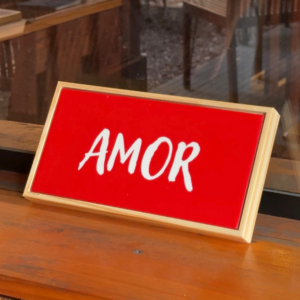 Azulejo Decorativo Romântico “AMOR”