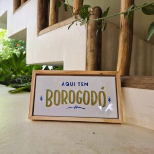 Azulejo Aqui Tem Borogodó – Retângulo P 10×20 cm