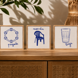 Kit Trio Brasil – 3 Azulejos 10×10 cm