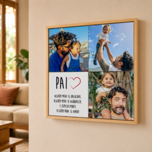 Mural Azulejos Personalizados Dia dos Pais com Fotos | Pai, Alguém para se Amar