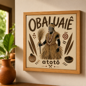 Azulejo Decorativo Obaluaiê – Orixá Atotô