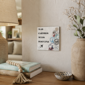 Azulejo Decorativo Mais Carimbos Menos Desculpas – Viagem