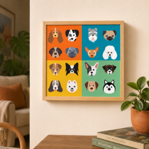 Azulejo Decorativo – Cachorros Coloridos