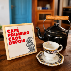 Azulejo Decorativo – Café Primeiro Caos Depois
