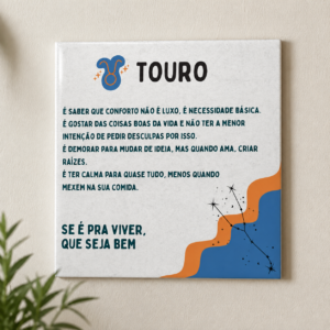 Azulejo Decorativo Signo de Touro – Personalidade Taurina