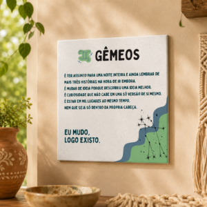 Azulejo Decorativo Signo de Gêmeos – Personalidade Geminiana