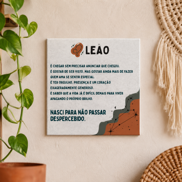 Azulejo Decorativo Signo de Leão – Personalidade Leonina