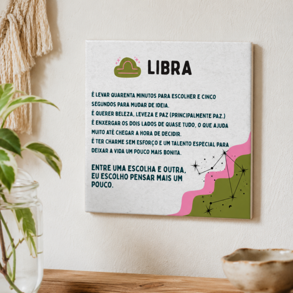 Azulejo Signo de Libra 15x15cm – Presente para Libriano