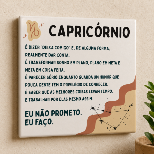 Azulejo Decorativo Signo de Capricórnio – Personalidade Capricorniana
