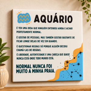 Azulejo Decorativo Signo de Aquário – Personalidade Aquariana