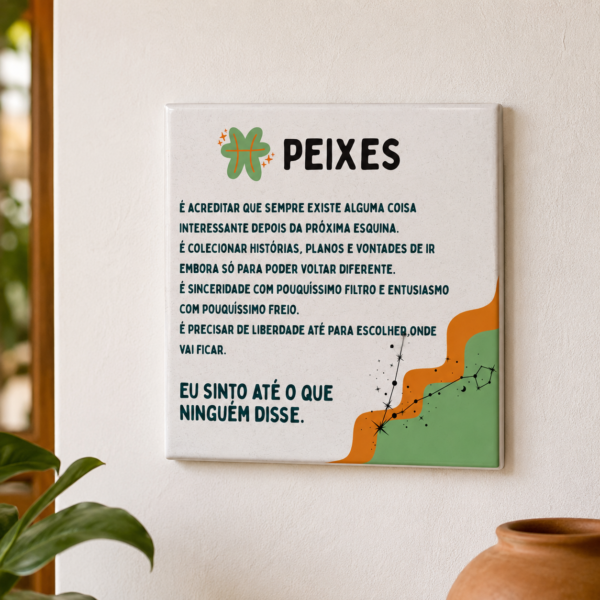 Azulejo Decorativo Signo de Peixes – Personalidade Pisciana