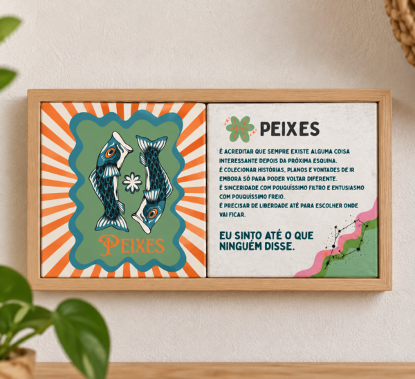 Kit 2 Signos com Moldura