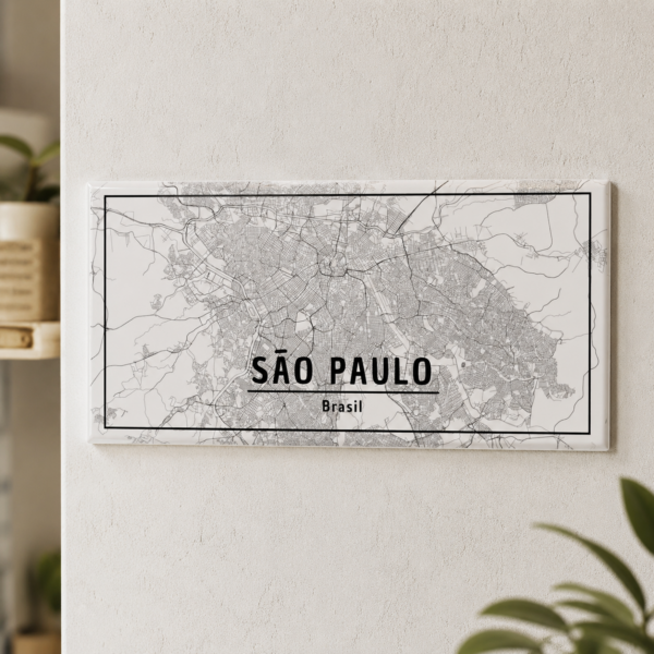Azulejo Decorativo Mapa de São Paulo