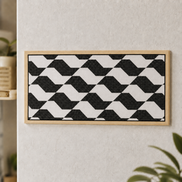 Azulejo Geométrico Preto e Branco - SP