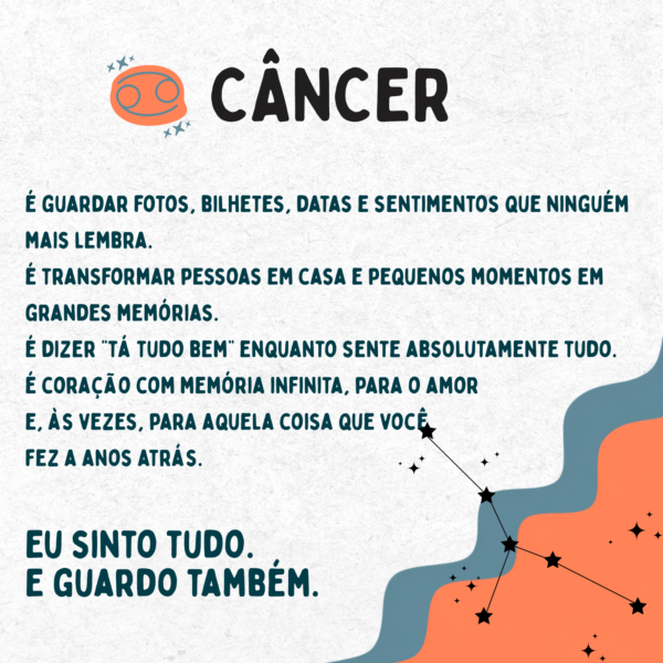 Arte do azulejo signo de Câncer: símbolo, traços da personalidade canceriana e a frase Eu sinto tudo e guardo também