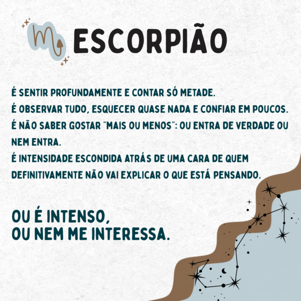 Arte do azulejo signo de Escorpião: símbolo, traços da personalidade escorpiana e a frase Ou é intenso, ou nem me interessa