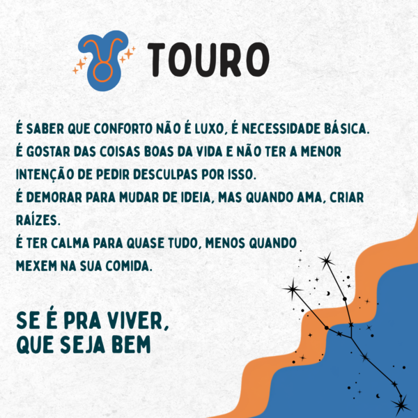 Arte do azulejo signo de Touro: símbolo, traços da personalidade taurina e a frase Se é pra viver, que seja bem