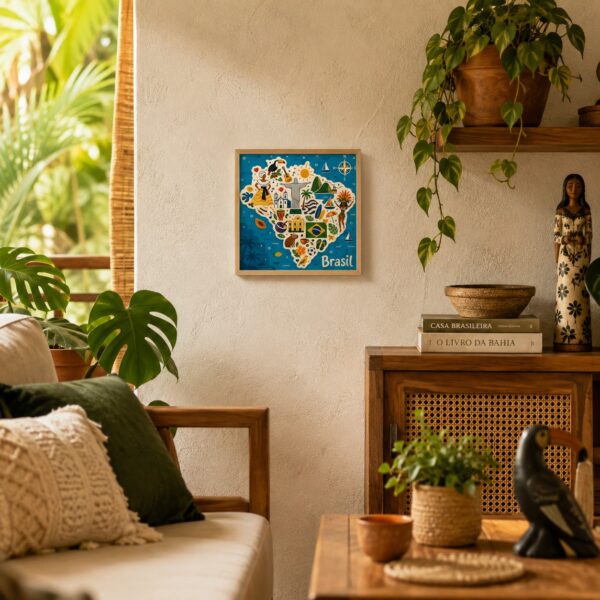 Azulejo Decorativo Mapa do Brasil