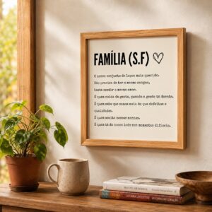 Quadro Decorativo Definição de Família