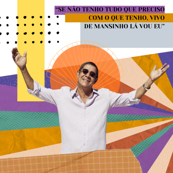 Arte do azulejo decorativo Zeca Pagodinho De Mansinho Lá Vou Eu
